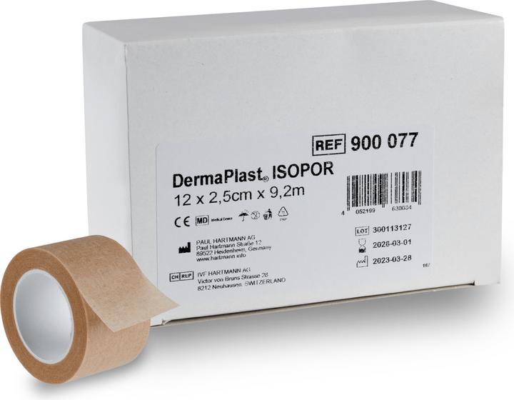 Produktbild DermaPlast Isopor Vlies Fixierpflaster (12 x)