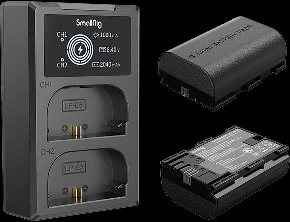 Image du produit SmallRig LP-E6NH Kit batterie et chargeur pour appareil photo 3821 (Batterie)