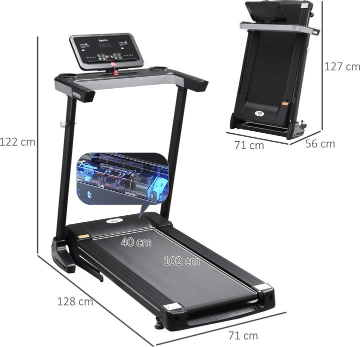 Immagine prodotto Homcom Tapis roulant pieghevole
