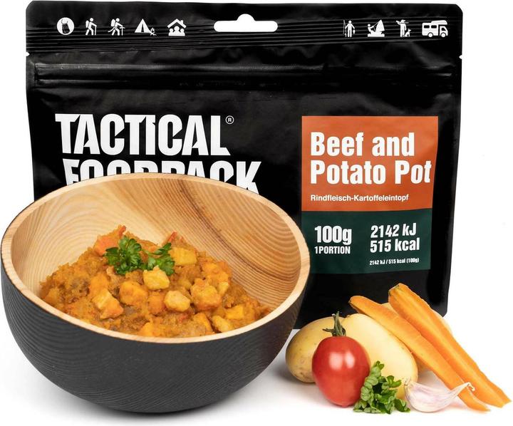 Image du produit Tactical Foodpack Pot de boeuf et de pommes de terre (100 g)