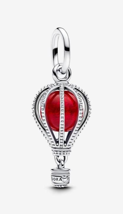 Actual product image Pandora Hot Air Balloon Murano Glass Dangle Charm (Sterling silver 925)