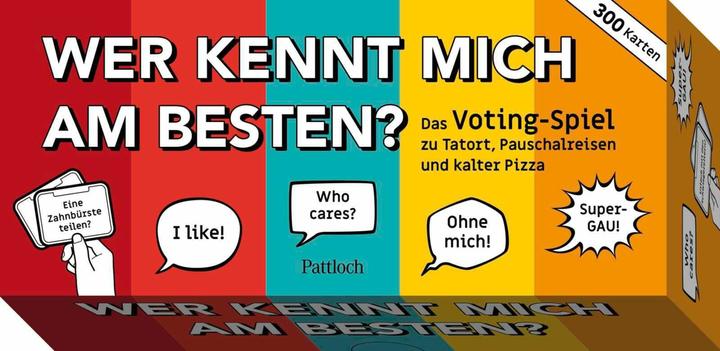 Actual product image Who knows me best? (German)