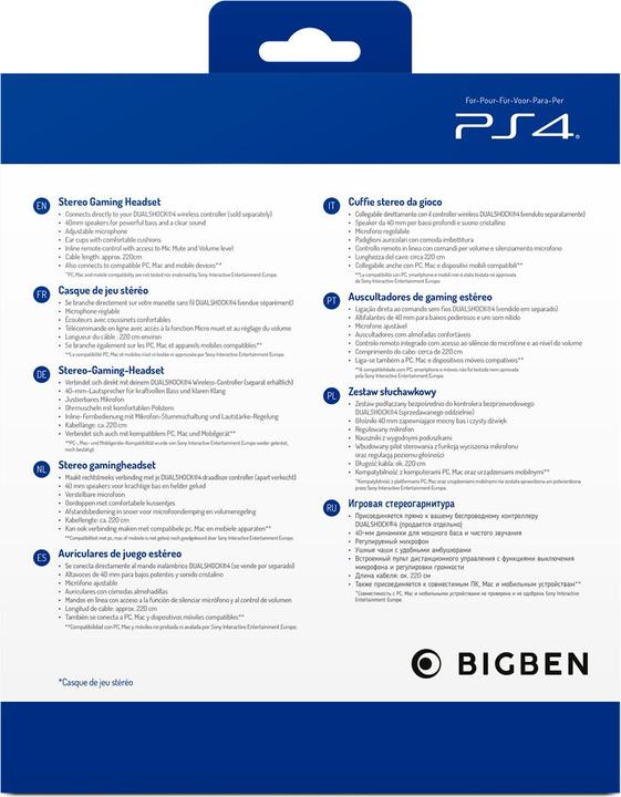 Produktbild Bigben Stereo Headset V3 (Kabelgebunden)