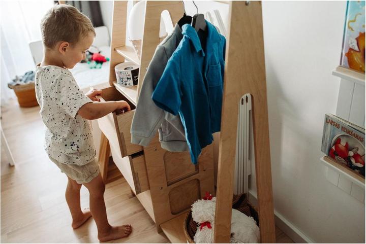 Actual product image Duck Woodworks Children's wardrobe with drawers