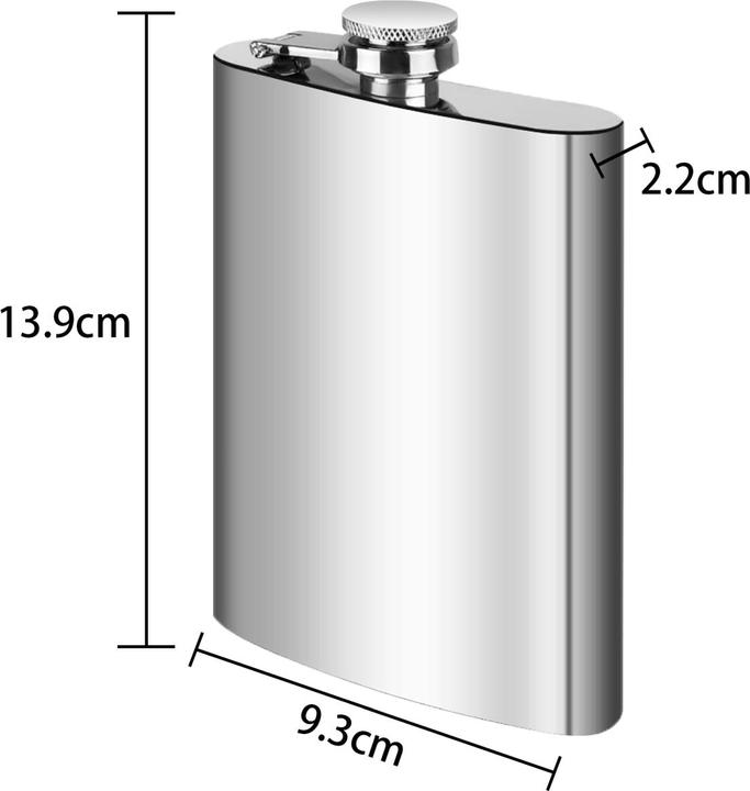 Actual product image Intirilife Hip flask250 ml (250 ml)
