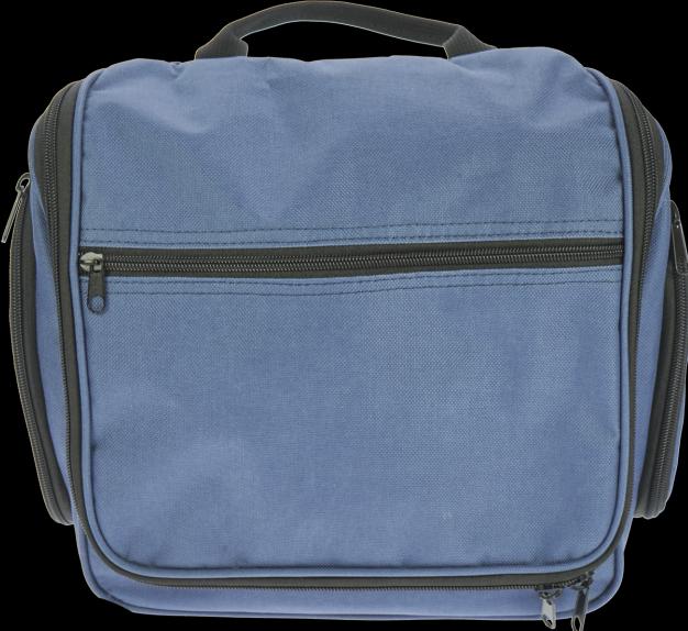 Actual product image Toiletry bag made of nylon, 6 different sized compartments with zip, 34x27x10 cm