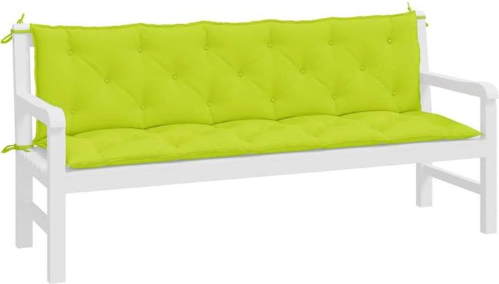 Actual product image VidaXL Garden bench cushions 2 pcs. O x ford fabric (180 x 50 x 7 cm)