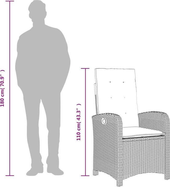Produktbild VidaXL 10-tlg. Garten-Lounge-Set mit Kissen