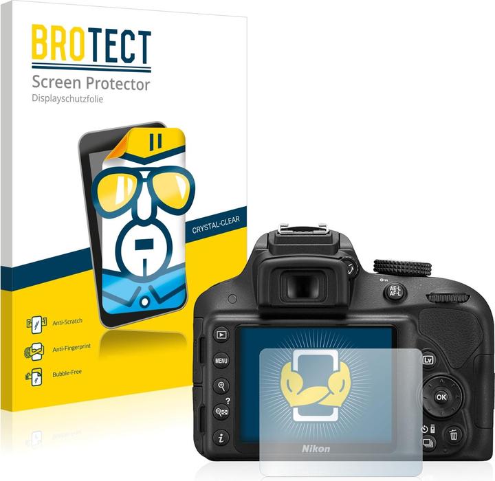 BROTECT Schutzfolie Displayschutz Klar (Displayschutz, D3300)