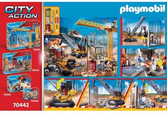 Produktbild Playmobil Seilbagger mit Bauteil (70442, Playmobil City Action)
