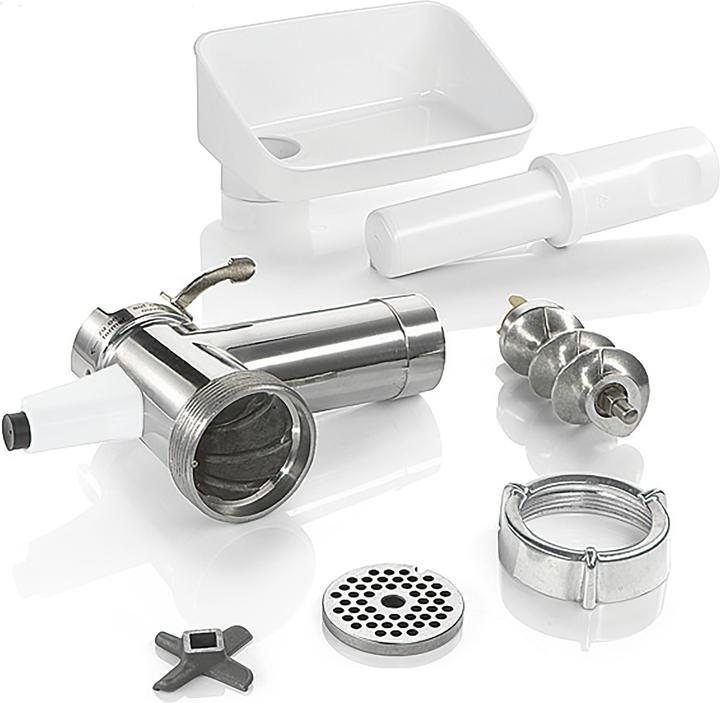 Immagine prodotto Bosch Hausgeräte Attacco per tritacarne, manomentro, disco perforato in acciaio inox da 4,5 mm, MUZ5FW1