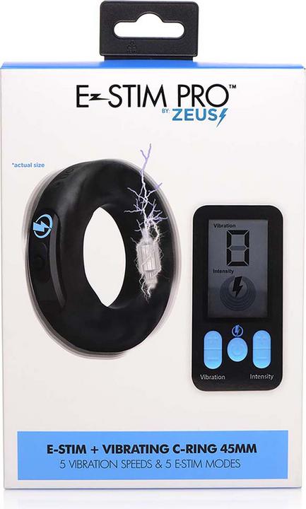 Produktbild Zeus Elektrosex Vibrating und EStim Silicone Cock Ring w RC 45mm (8 cm)