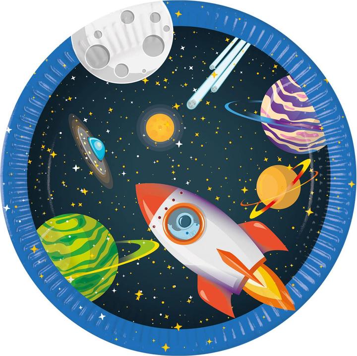 Produktbild Globos Pappteller FSC Rocket Space, 8 Stk. (8 x)
