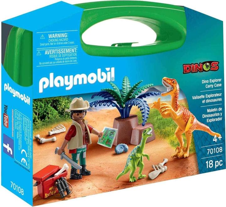 Immagine prodotto Playmobil Grande kit di ricerca con dinosauri (70108, Playmobil Dinos)