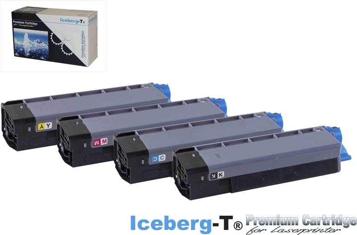 Image du produit Iceberg-T Toner SET OKI C5800 Set avec les quatre couleurs (M, CF, C, Y)