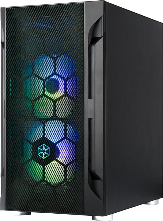 Immagine prodotto Silverstone Fara H1M Pro Micro-ATX Case - Vetro temperato, ARGB (mATX, Mini-ITX, Mini-DTX)