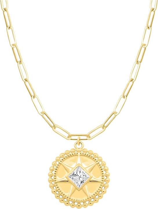 Immagine prodotto Candy Collana Sunburst, argento 925, placcata oro (Argento 925, Placcato oro 18k, 47 - 50 cm)