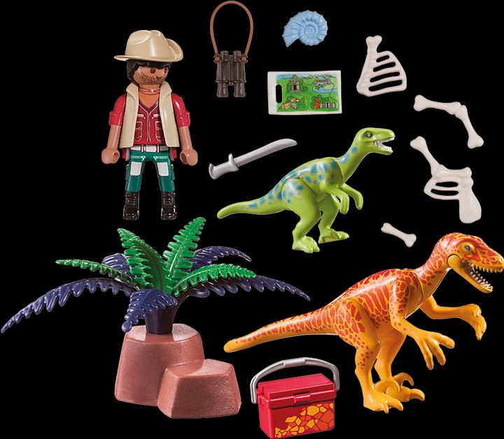 Immagine prodotto Playmobil Grande kit di ricerca con dinosauri (70108, Playmobil Dinos)