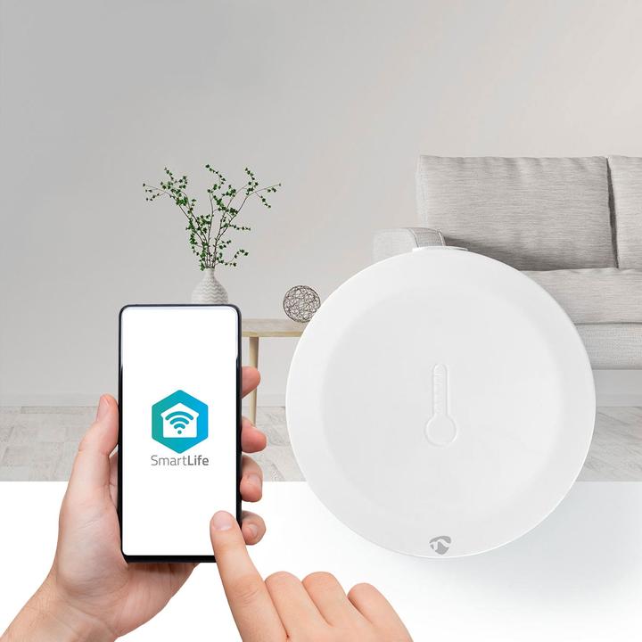 Produktbild Nedis Smart Klimasensor ZBSC10WT | Zigbee 3.0 | Batteriebetrieben | Android™ / IOS | Weiss