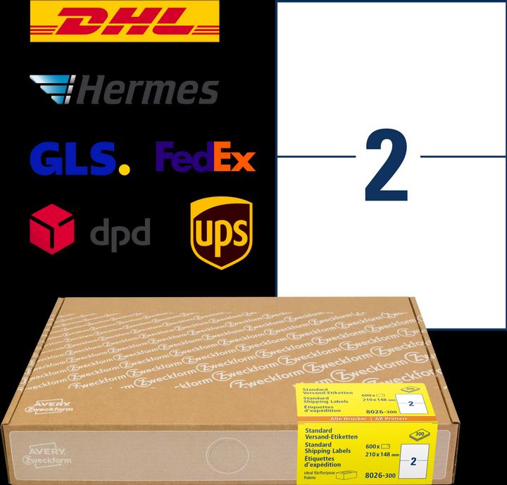 Actual product image Avery Shipping labels