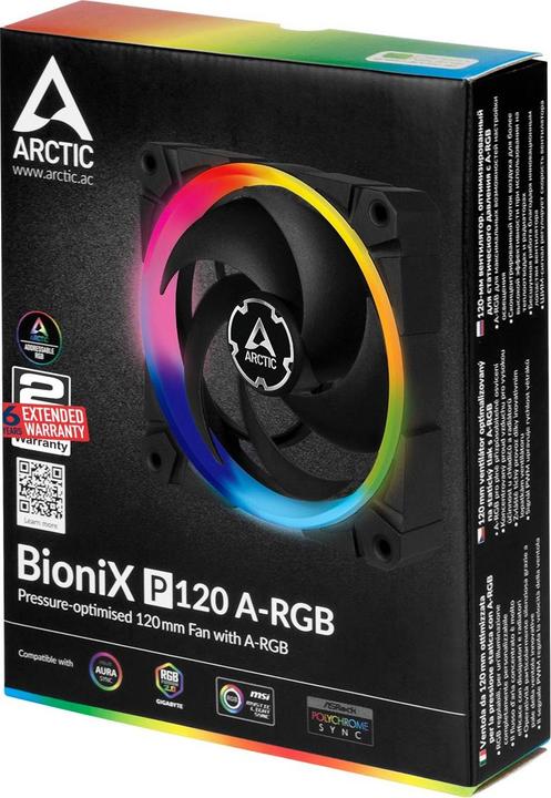 Actual product image Arctic Fan BioniX F120 A-RGB (120 mm, 1 x)