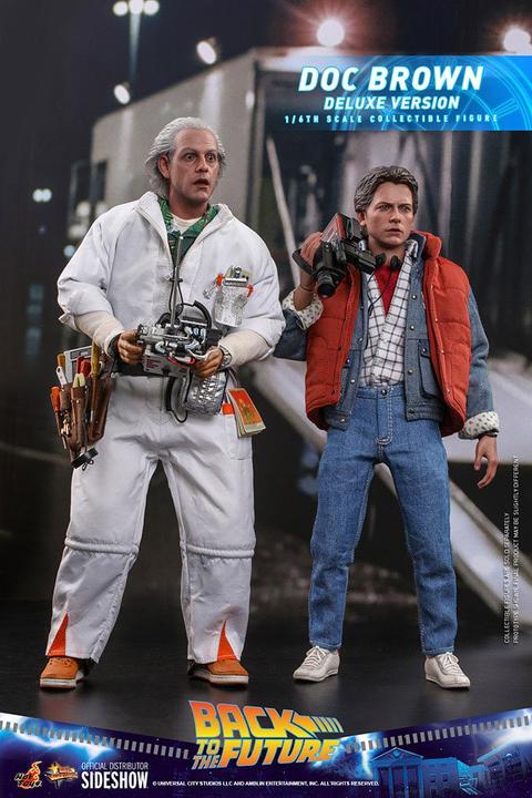 Produktbild Hot Toys Zurück in die Zukunft “Doc Brown – Deluxe Version” 1/6 Actionfigur