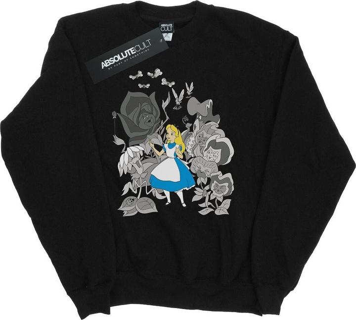 Actual product image Disney Mens Alice In Wonderland Flowers Sweatshirt (S)