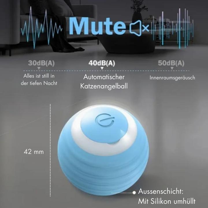 Image du produit Suba Balle électrique pour chat avec lumière LED (Jouet à balle chat)