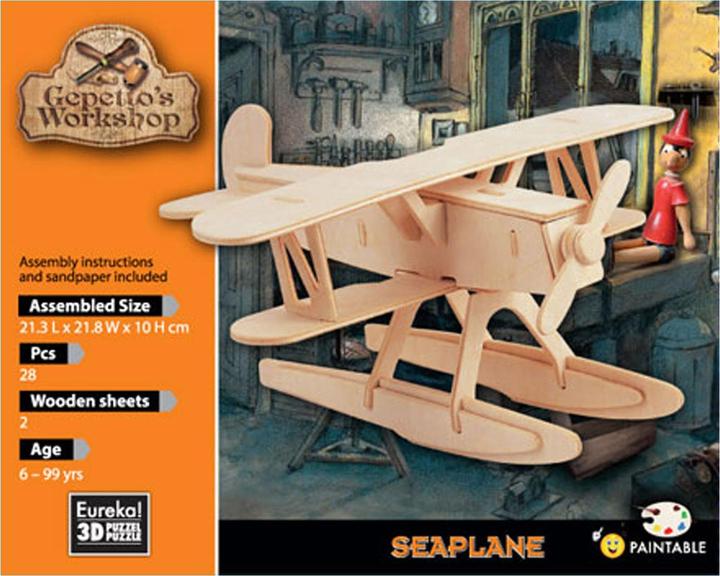 Actual product image Eureka! Gepetto's Workshop wooden kit 3D - seaplane