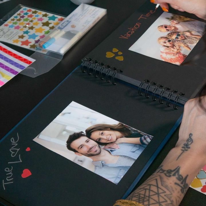 Produktbild Intirilife Fotoalbum zum selbst gestalten mit Spiralbindung