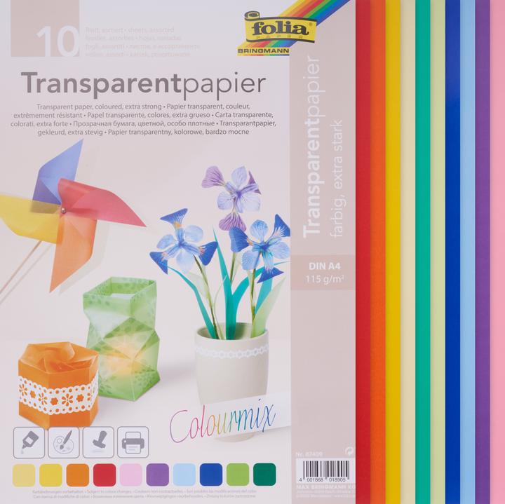 Produktbild Folia Transparentpapier extra stark weiss (115 g/m², A4, 10 x)