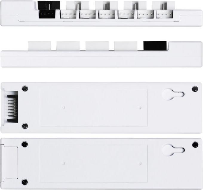 Actual product image Lian-Li EDGE HUB, 4x USB, 6x PWM - weiss