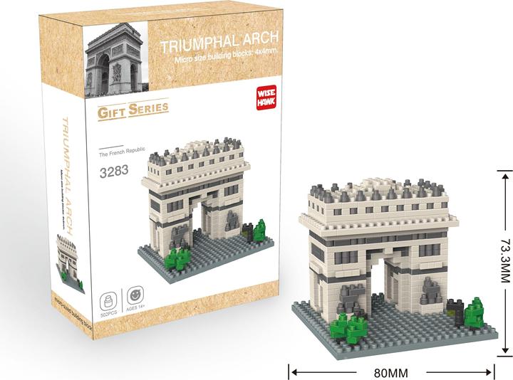 Produktbild Tinisu Arc de Triomphe Paris Wahrzeichen Modell LNO Micro-Bricks Bausteine