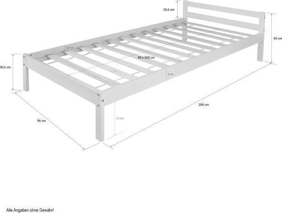 Immagine prodotto Homestyle4u Culla (90 x 200 cm)