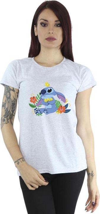 Actual product image Disney Womens/Ladies Lilo & Stitch Birds Cotton T-Shirt (L)