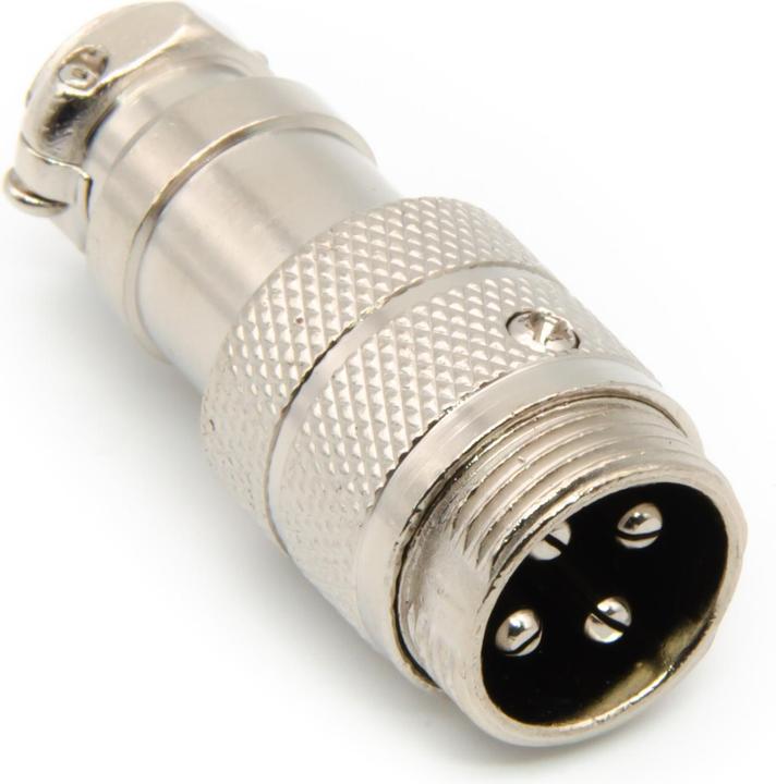 Image du produit Purecrea GX16-4P Connecteur mâle 16mm pour montage de câble