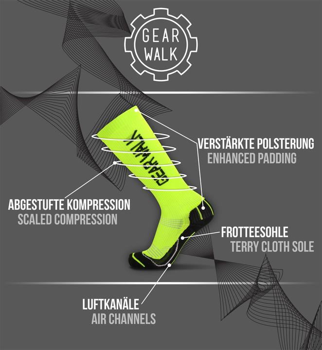 Image du produit Normani 2 Paar atmungsaktive Sport-Kompressionsstrümpfe (35 - 38)