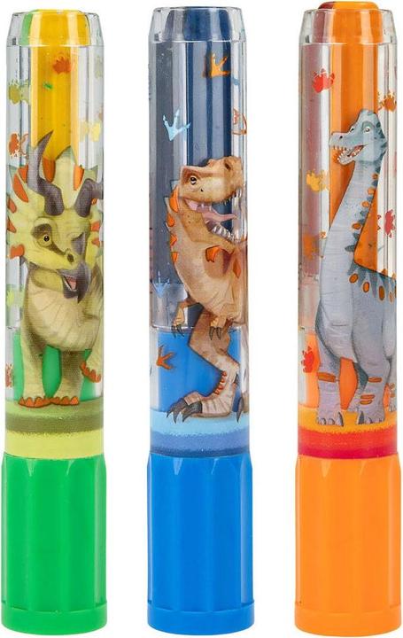 Actual product image Magni Wax Crayon Set Dino World Mini Tricolour (Multicoloured, 3 x)