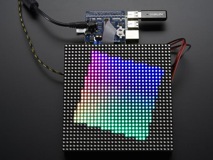 Produktbild Adafruit RGB Matrix HAT RTC für Raspberry Pi (Shield)