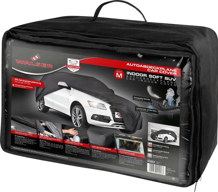 Actual product image Walser Autoplane Indoor Soft, car cover SUV size M black