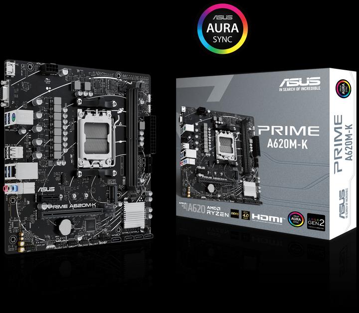 Produktbild ASUS PRIME A620M-K (AM5, AMD A620, mATX)