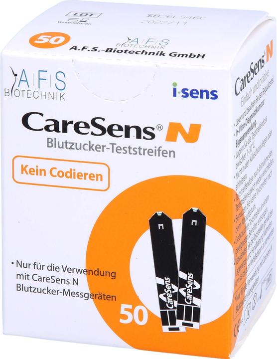 Produktbild I.sens CareSens-N Blutzuckerteststreifen (auto.codierend), 50 St. Teststreifen (Teststreifen)