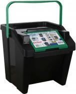Immagine prodotto Tontarelli pattumiera verticale con manico moda 28l verde/ner (28 l)