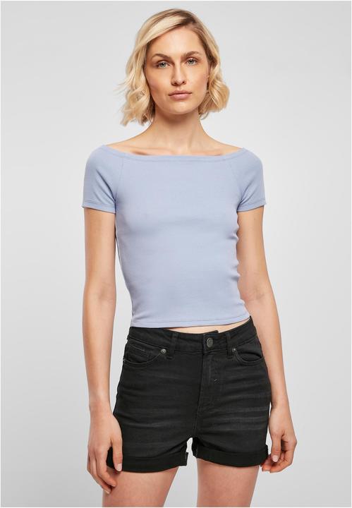 Urban Classics Ladies Off Shoulder Rib Tee