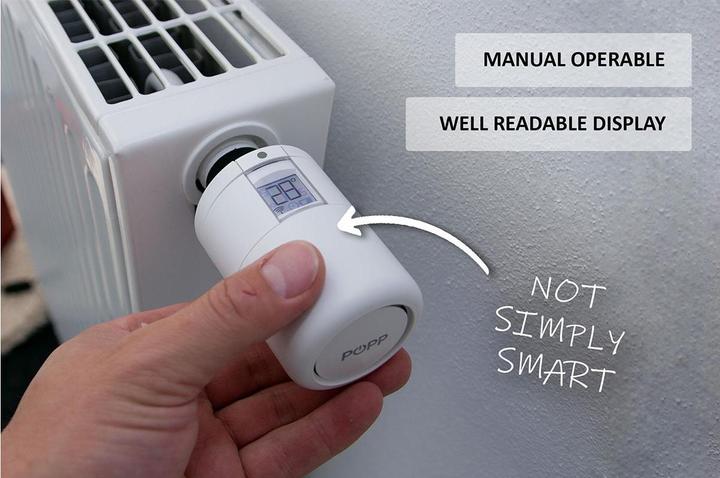 Actual product image Popp Smart Thermostat (Zigbee)