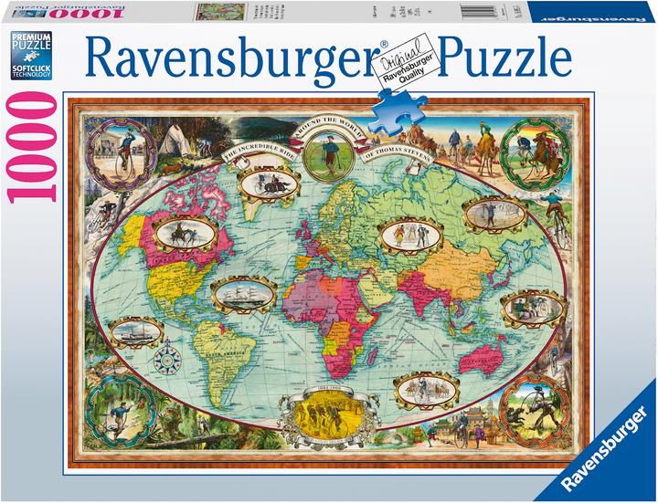 Produktbild Ravensburger Puzzle - Mit dem Fahrrad um die Welt - 1000 Teile (1000 Teile)
