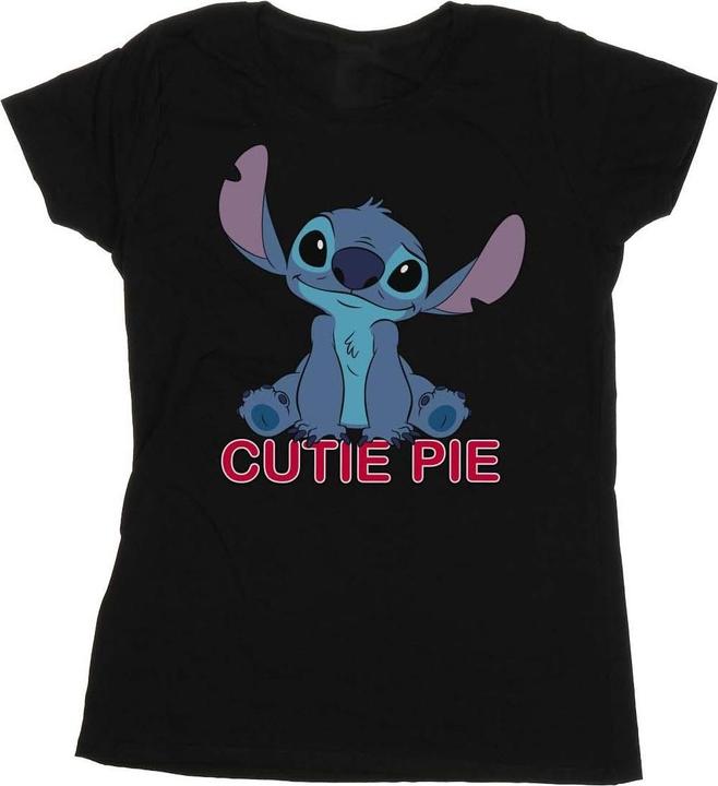 Actual product image Disney Womens/Ladies Lilo And Stitch Stitch Cutie Pie Cotton T-Shirt (L)