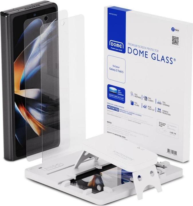Whitestone Tempered Glass Dome Glass 2-Pack Galaxy Z Fold 5 Clear (2 Piece, Samsung Galaxy Z Fold5)