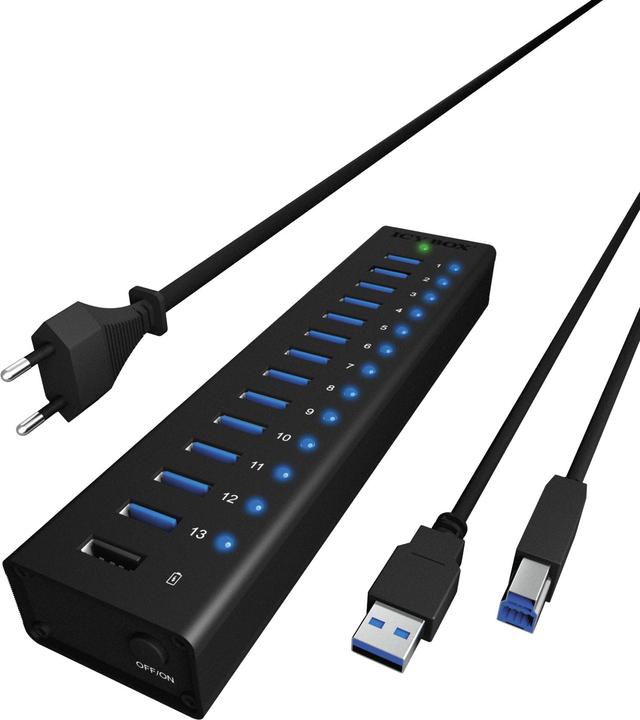 Immagine prodotto Icy Box Ib-Ac6113 (USB-B, 13 Porti)
