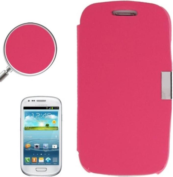 Produktbild König Design Handyhülle Tasche für Samsung Galaxy S3 mini i8190 / i8195 / i8200 pink gebürstet (Samsung Galaxy S3 Mini)